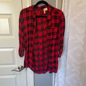 Plaid button down